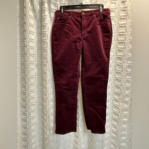 Talbots Maroon Corduroy Jeans